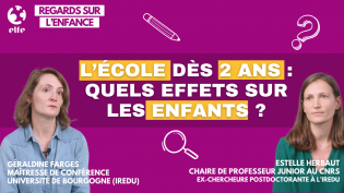 Préscolarisation des enfants à 2 ans : quels résultats ?
