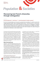 Recovering lost French citizenship through reintegration