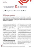 Les Français·es veulent moins d’enfants