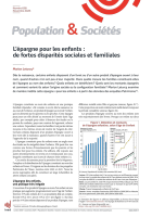 L’épargne pour les enfants : de fortes disparités sociales et familiales